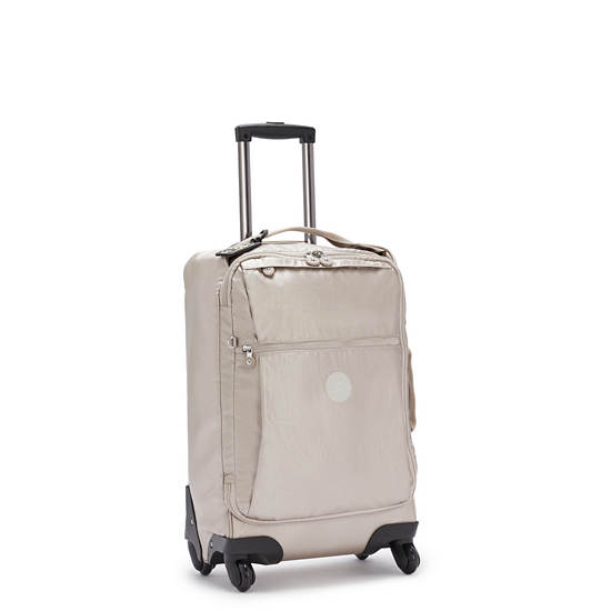 Kipling Darcey Small Metallic Carry-On Rolling Suitcases Metallic Glow | CA 1743VR